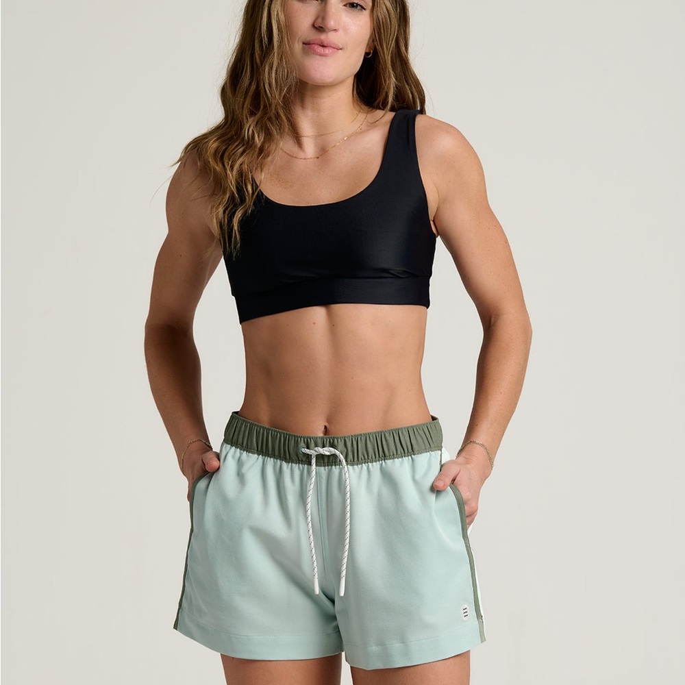Free Fly Women's Athletic Shorts in Surf Spray